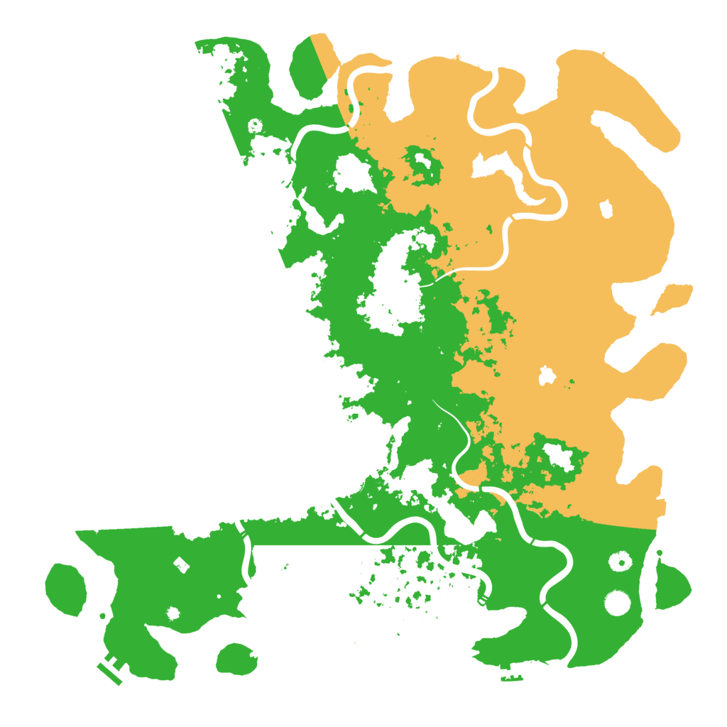 Biome Rust Map: Procedural Map, Size: 5000, Seed: 1407