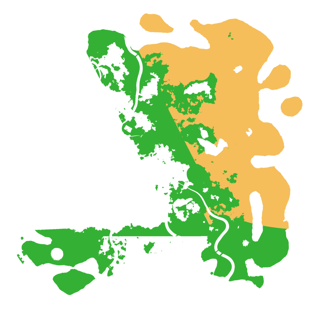 Biome Rust Map: Procedural Map, Size: 4500, Seed: 881395468