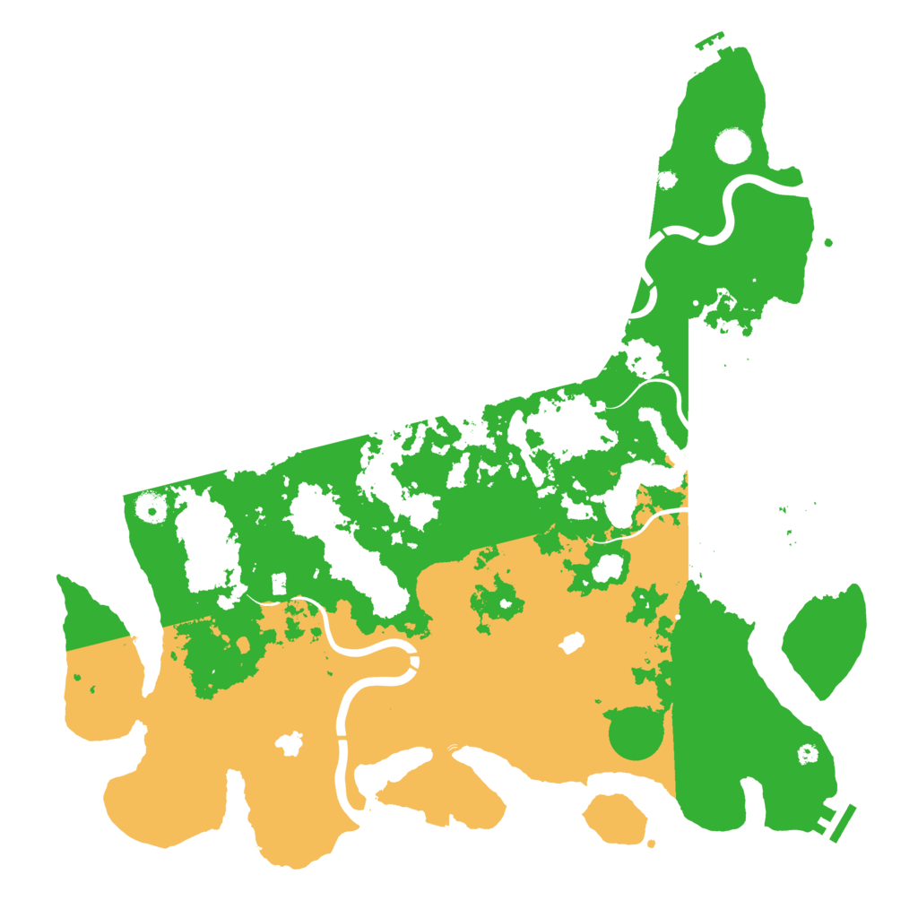 Biome Rust Map: Procedural Map, Size: 4500, Seed: 138308061