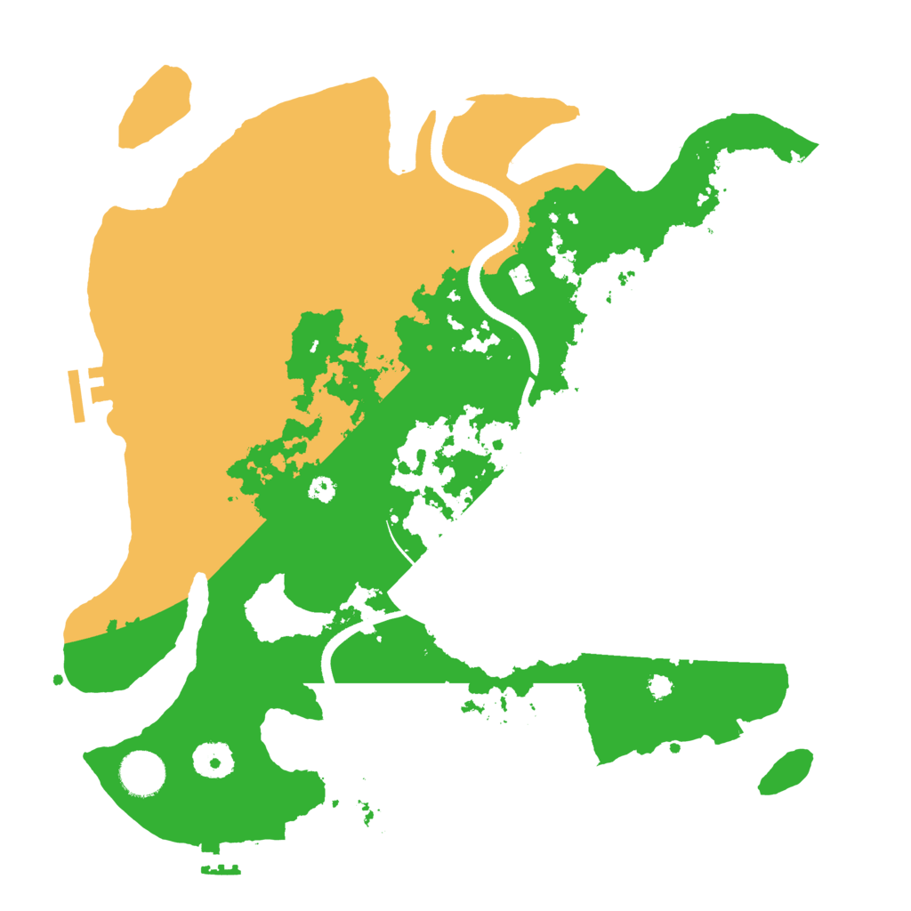 Biome Rust Map: Procedural Map, Size: 3500, Seed: 2023950526