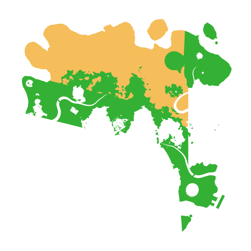 Biome Rust Map: Procedural Map, Size: 3500, Seed: 14986245