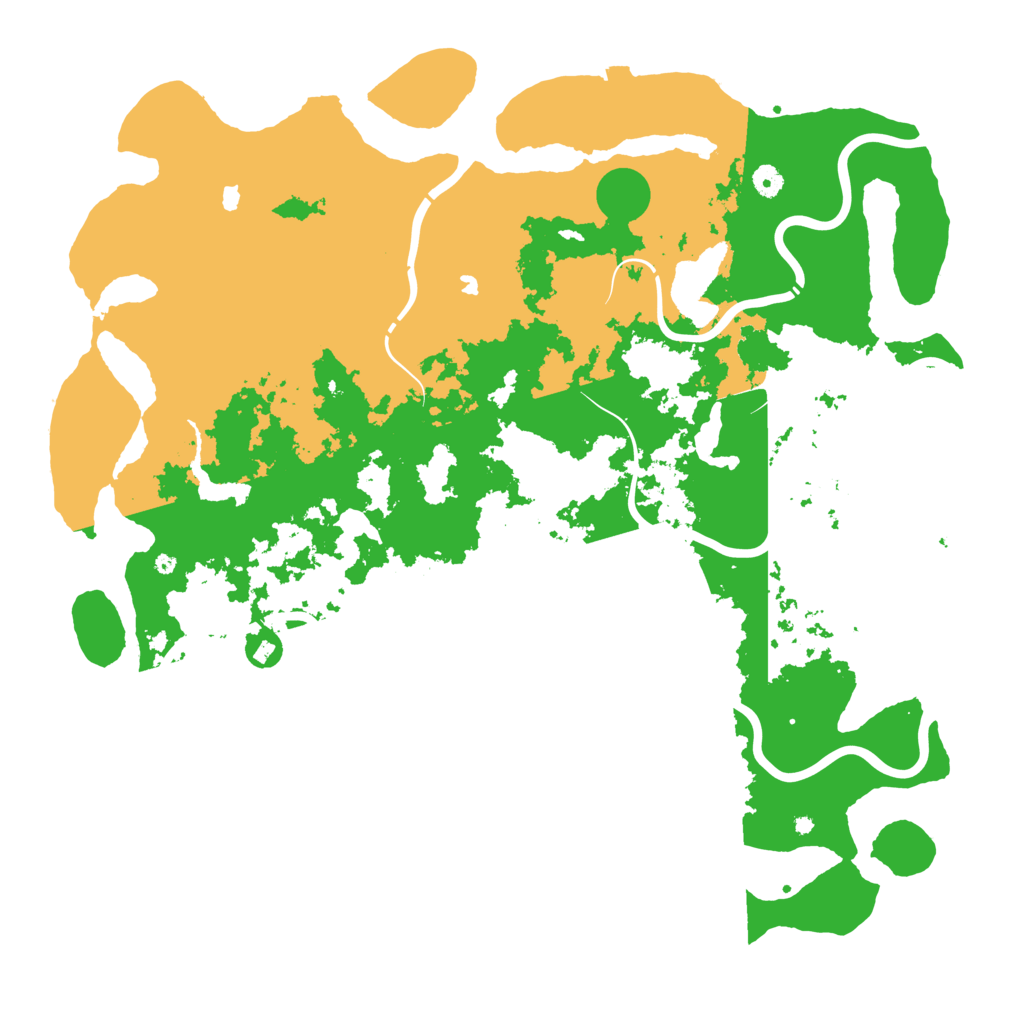 Biome Rust Map: Procedural Map, Size: 5000, Seed: 35895003