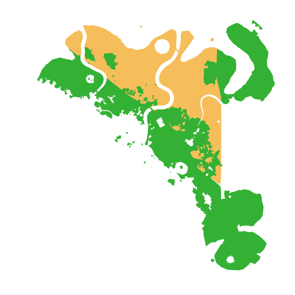 Biome Rust Map: Procedural Map, Size: 3500, Seed: 409705755