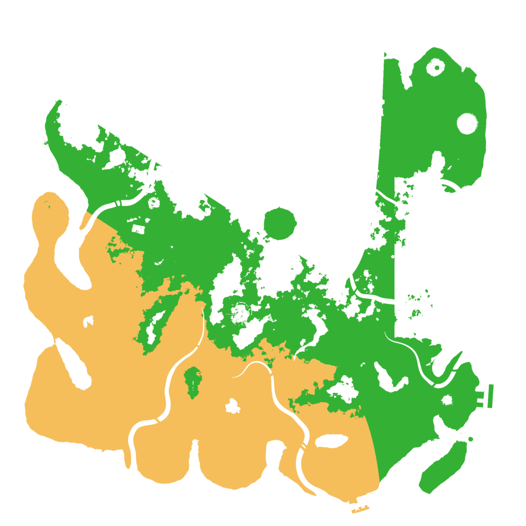 Biome Rust Map: Procedural Map, Size: 4500, Seed: 1384870952