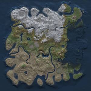 Thumbnail Rust Map: Procedural Map, Size: 4250, Seed: 82107269, 14 Monuments