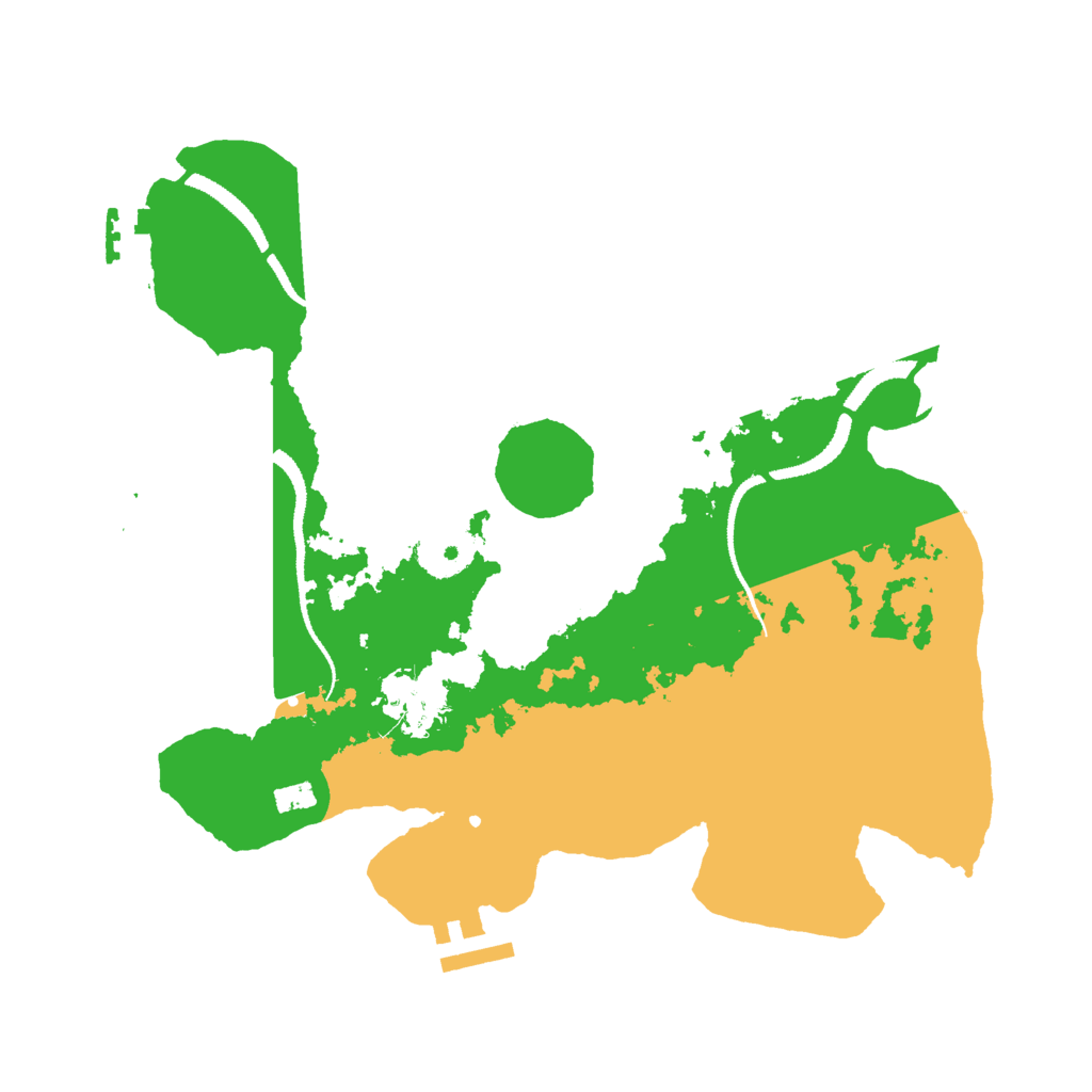 Biome Rust Map: Procedural Map, Size: 3000, Seed: 2541668