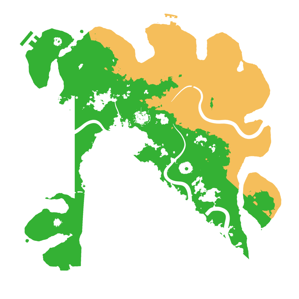 Biome Rust Map: Procedural Map, Size: 3500, Seed: 2012322573