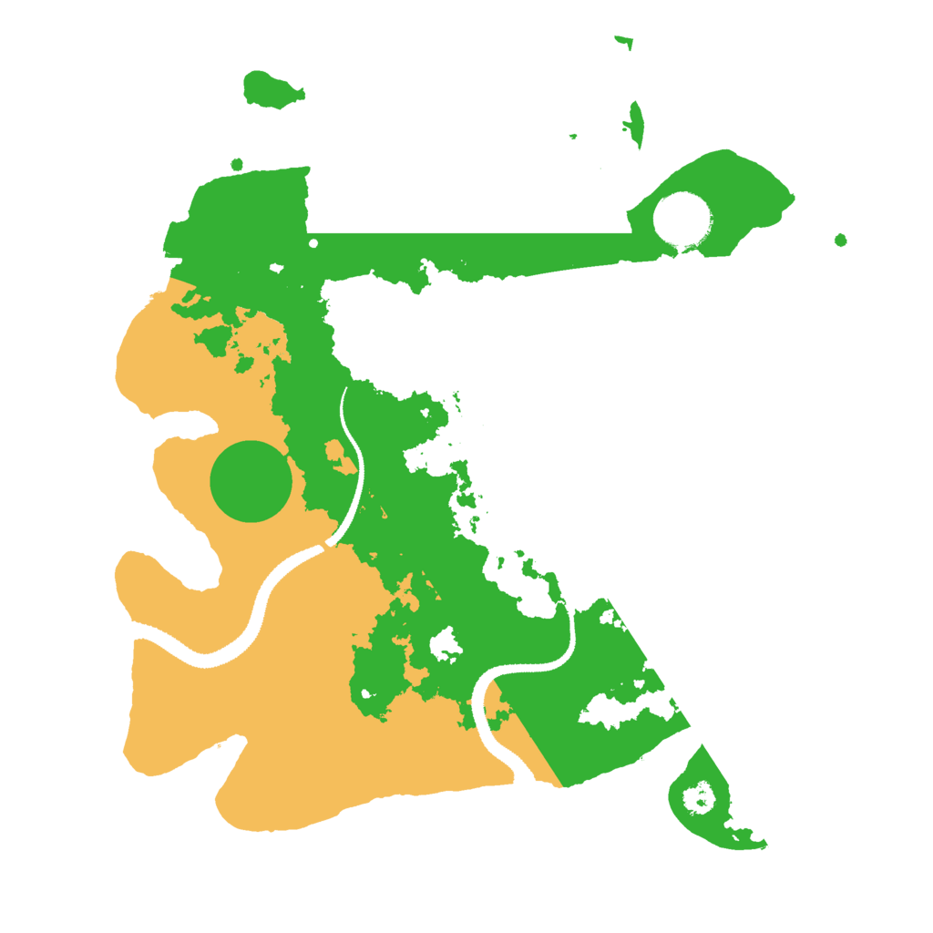 Biome Rust Map: Procedural Map, Size: 3000, Seed: 399065166