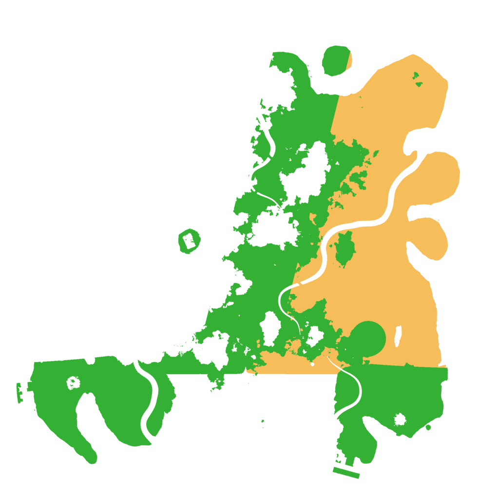 Biome Rust Map: Procedural Map, Size: 3750, Seed: 1225439674