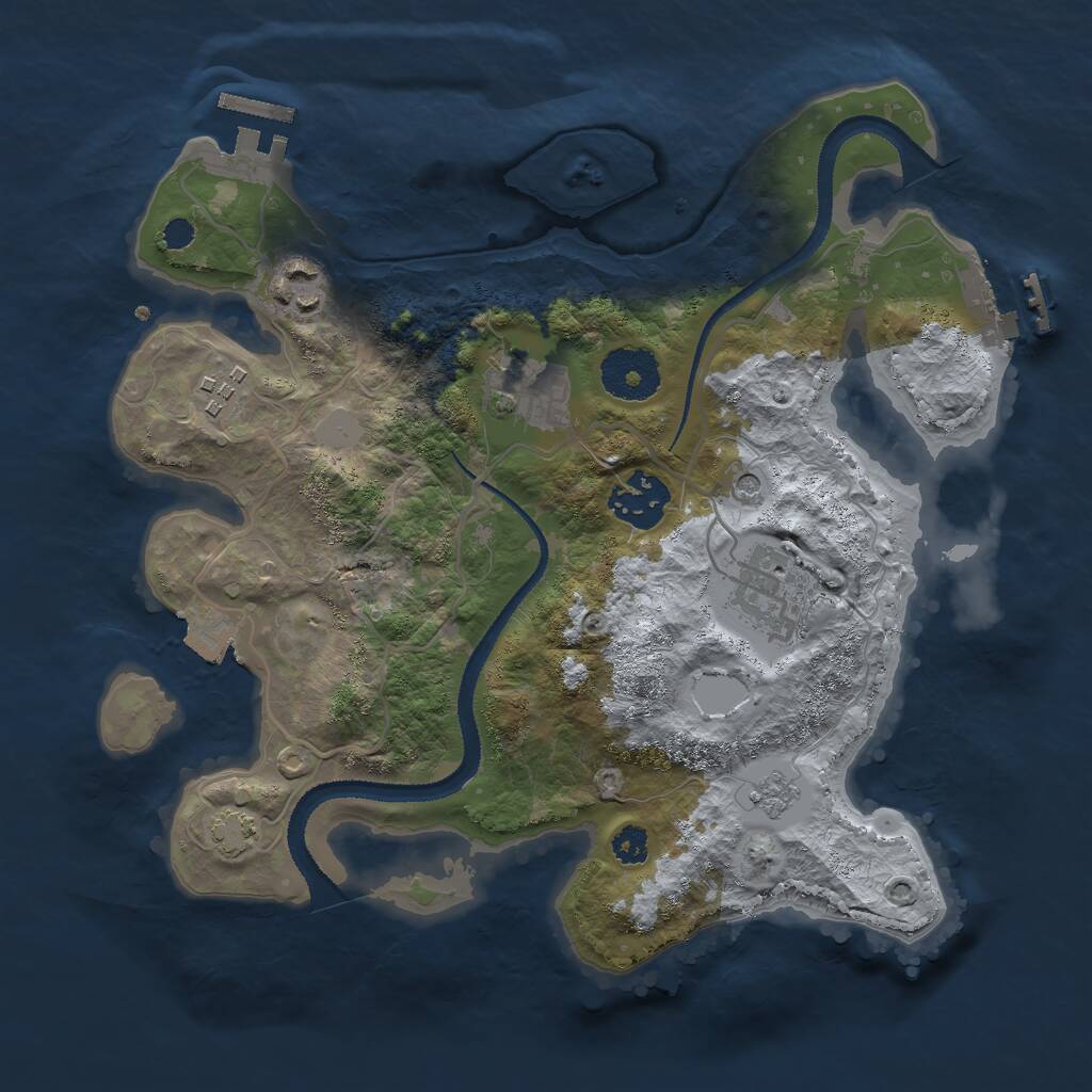 Rust Map: Procedural Map, Size: 2900, Seed: 933384143, 11 Monuments