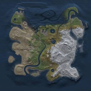 Thumbnail Rust Map: Procedural Map, Size: 2900, Seed: 933384143, 11 Monuments