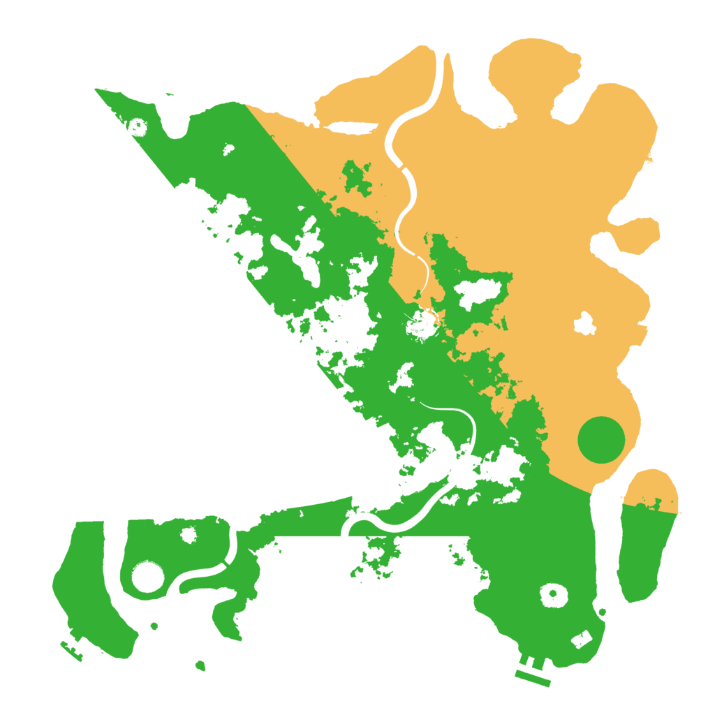 Biome Rust Map: Procedural Map, Size: 4000, Seed: 1881
