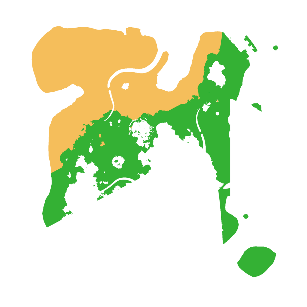 Biome Rust Map: Procedural Map, Size: 2500, Seed: 619194386