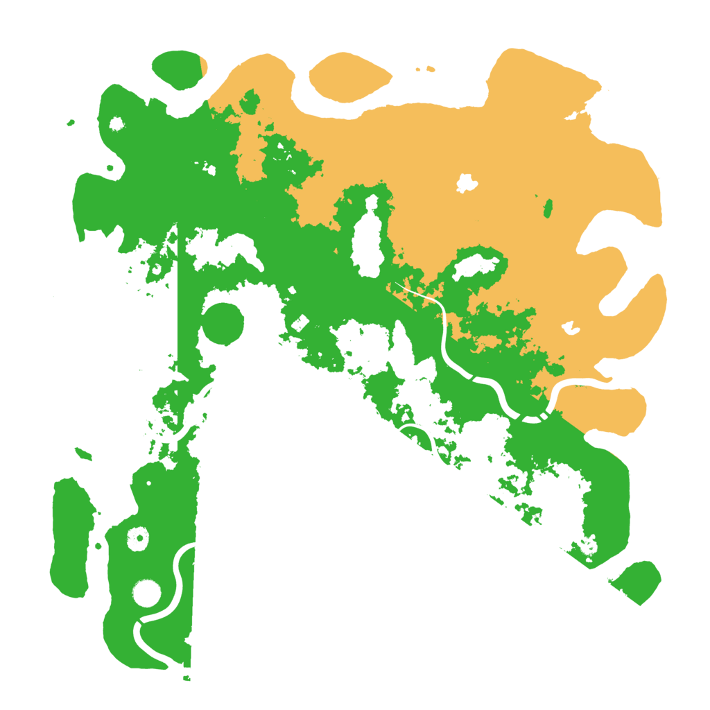 Biome Rust Map: Procedural Map, Size: 4500, Seed: 614281976