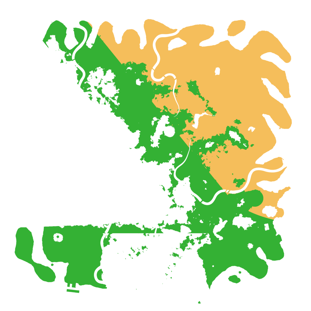 Biome Rust Map: Procedural Map, Size: 5000, Seed: 8008555