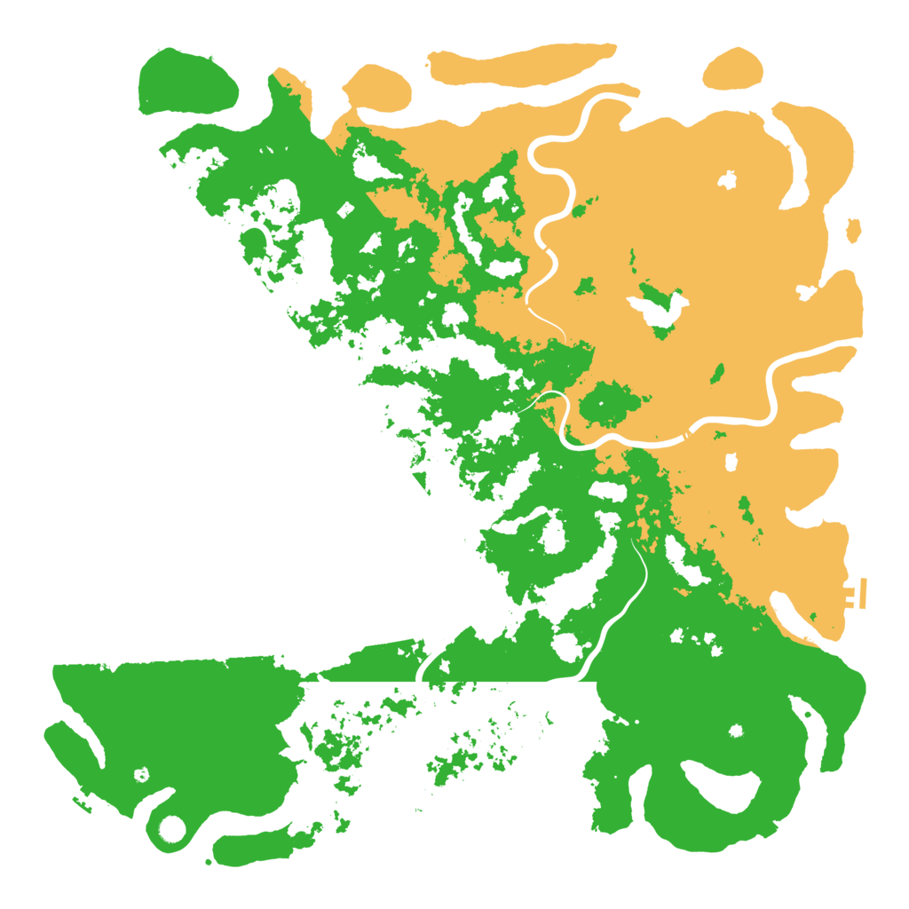 Biome Rust Map: Procedural Map, Size: 6000, Seed: 1154650347