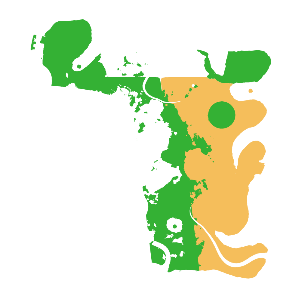 Biome Rust Map: Procedural Map, Size: 3000, Seed: 1558661901