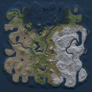 Thumbnail Rust Map: Procedural Map, Size: 4500, Seed: 874140841, 16 Monuments