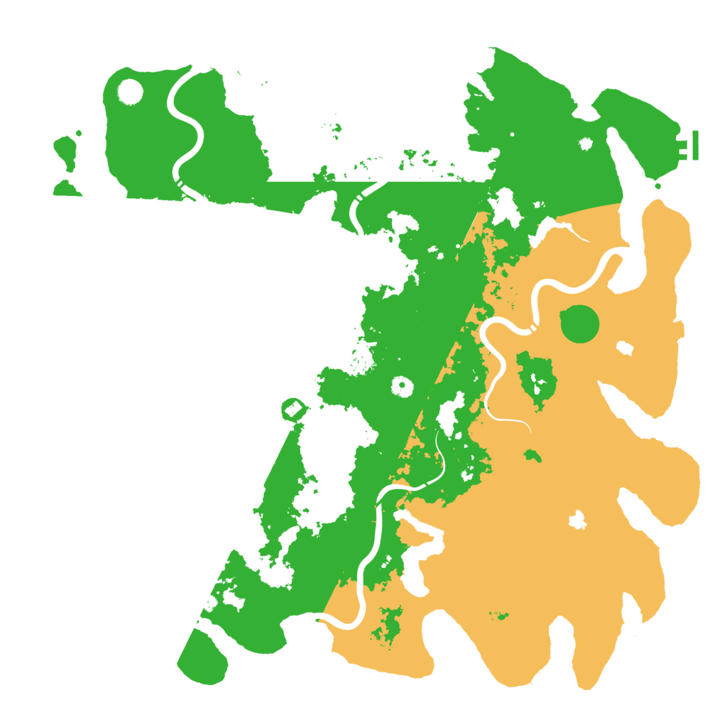 Biome Rust Map: Procedural Map, Size: 5000, Seed: 157782