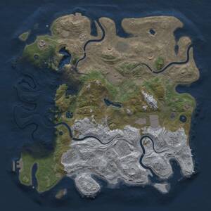 Thumbnail Rust Map: Procedural Map, Size: 4250, Seed: 976295651, 16 Monuments