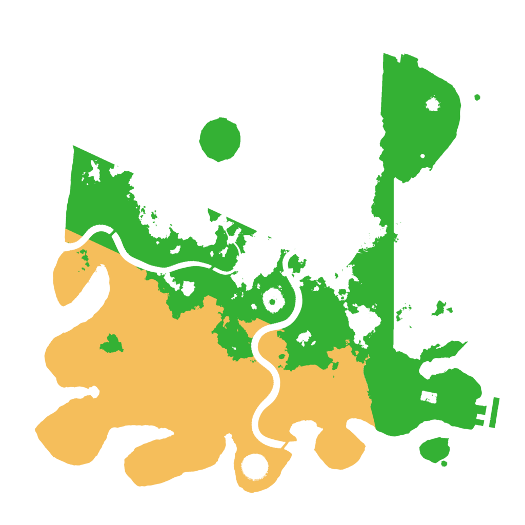 Biome Rust Map: Procedural Map, Size: 3500, Seed: 22689777