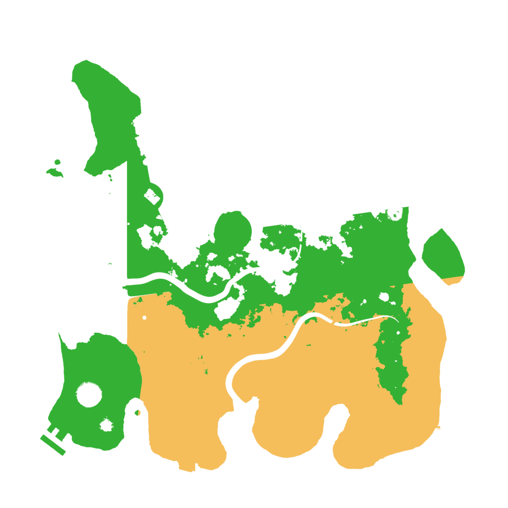 Biome Rust Map: Procedural Map, Size: 3600, Seed: 1095506812