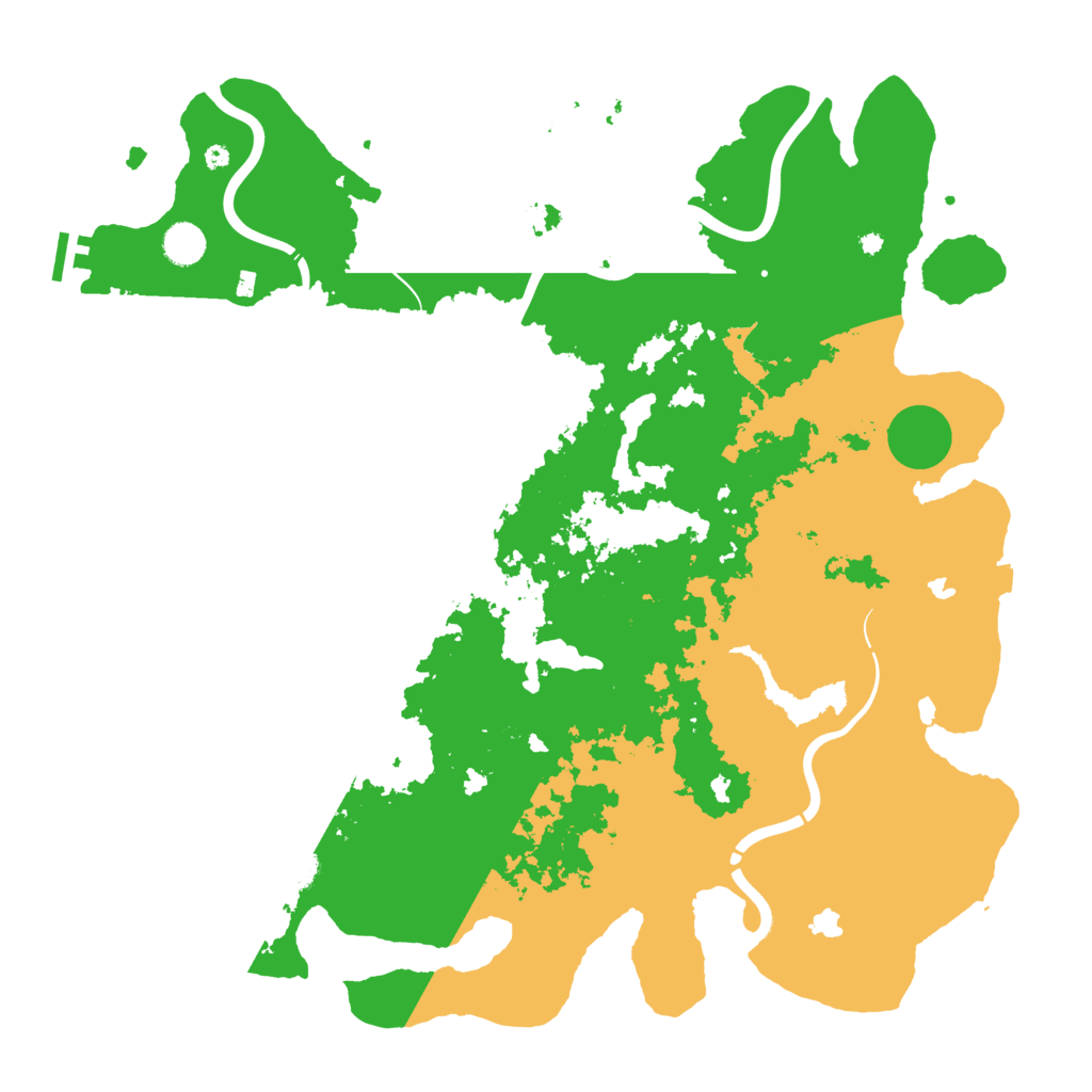 Biome Rust Map: Procedural Map, Size: 4500, Seed: 1018847235