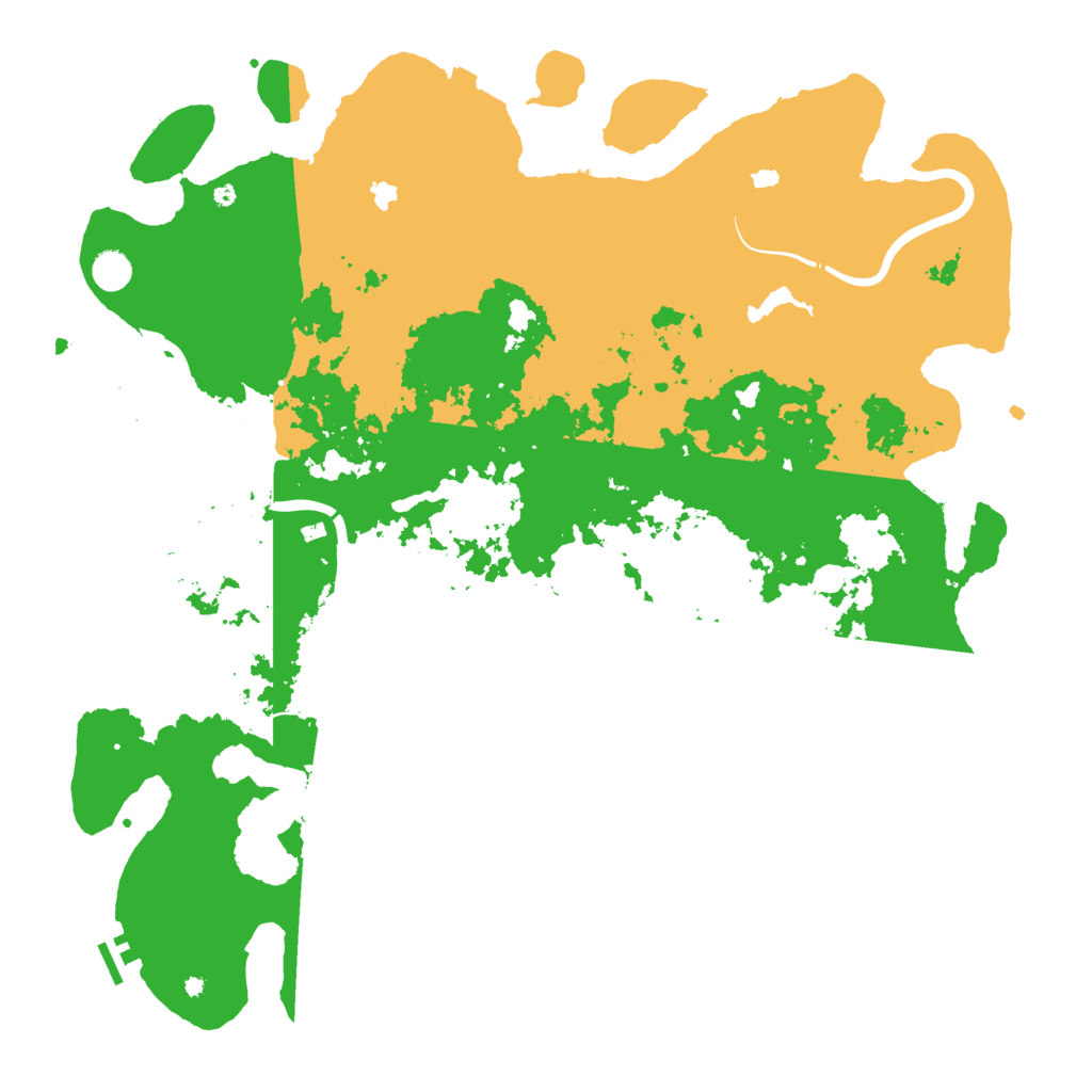 Biome Rust Map: Procedural Map, Size: 5000, Seed: 1135