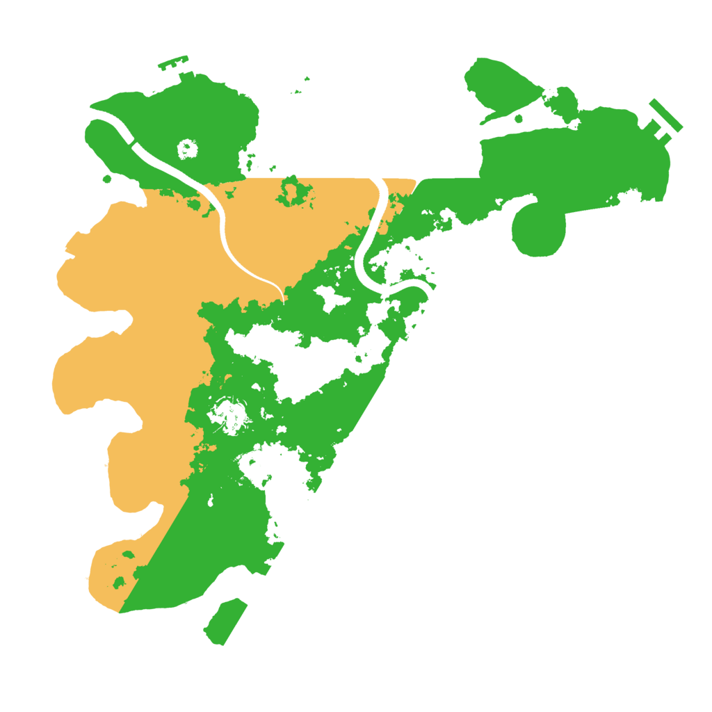 Biome Rust Map: Procedural Map, Size: 3500, Seed: 1805649768