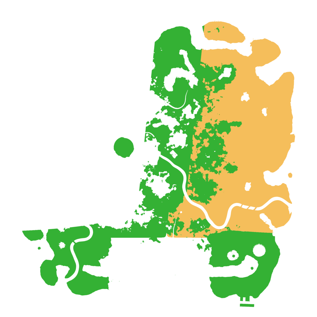 Biome Rust Map: Procedural Map, Size: 4500, Seed: 5797568