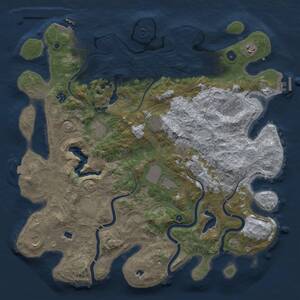 Thumbnail Rust Map: Procedural Map, Size: 4500, Seed: 1665905878, 16 Monuments