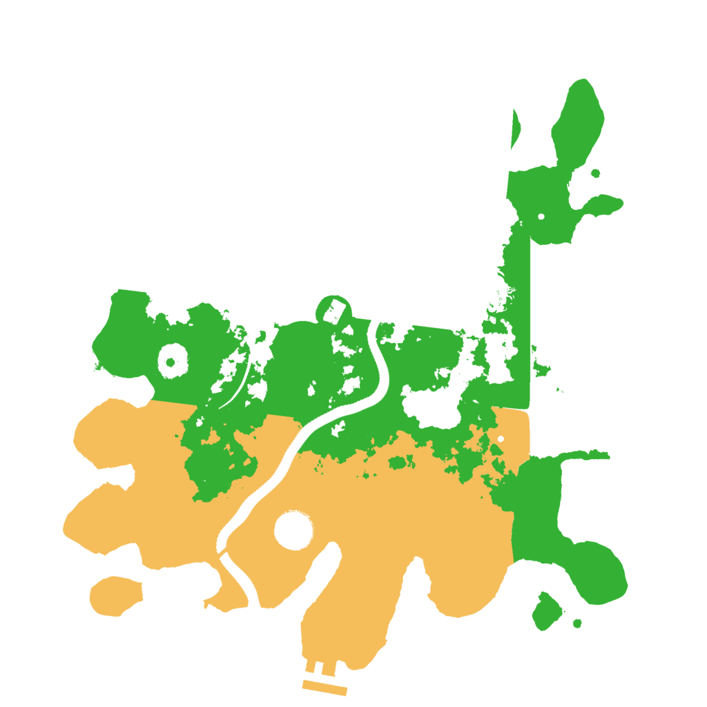 Biome Rust Map: Procedural Map, Size: 3200, Seed: 2064150411