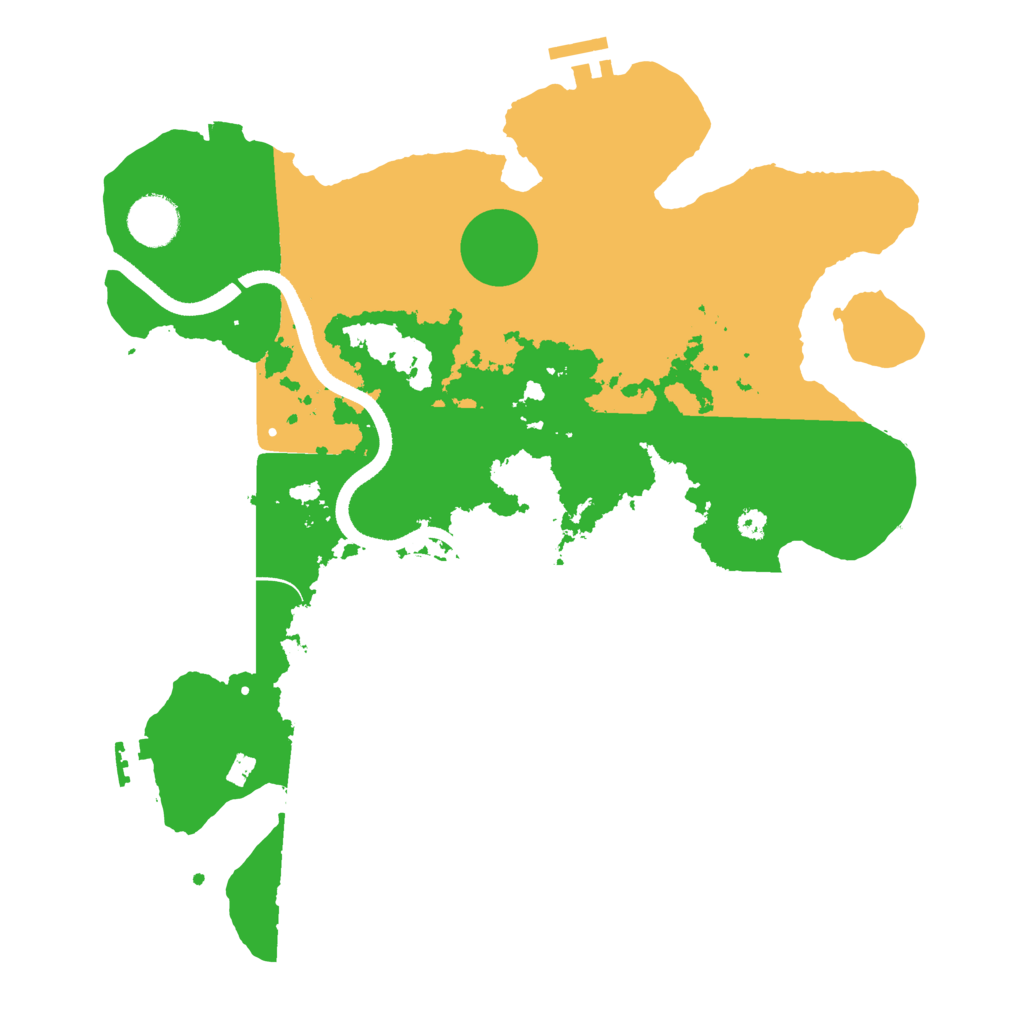 Biome Rust Map: Procedural Map, Size: 3500, Seed: 149143679