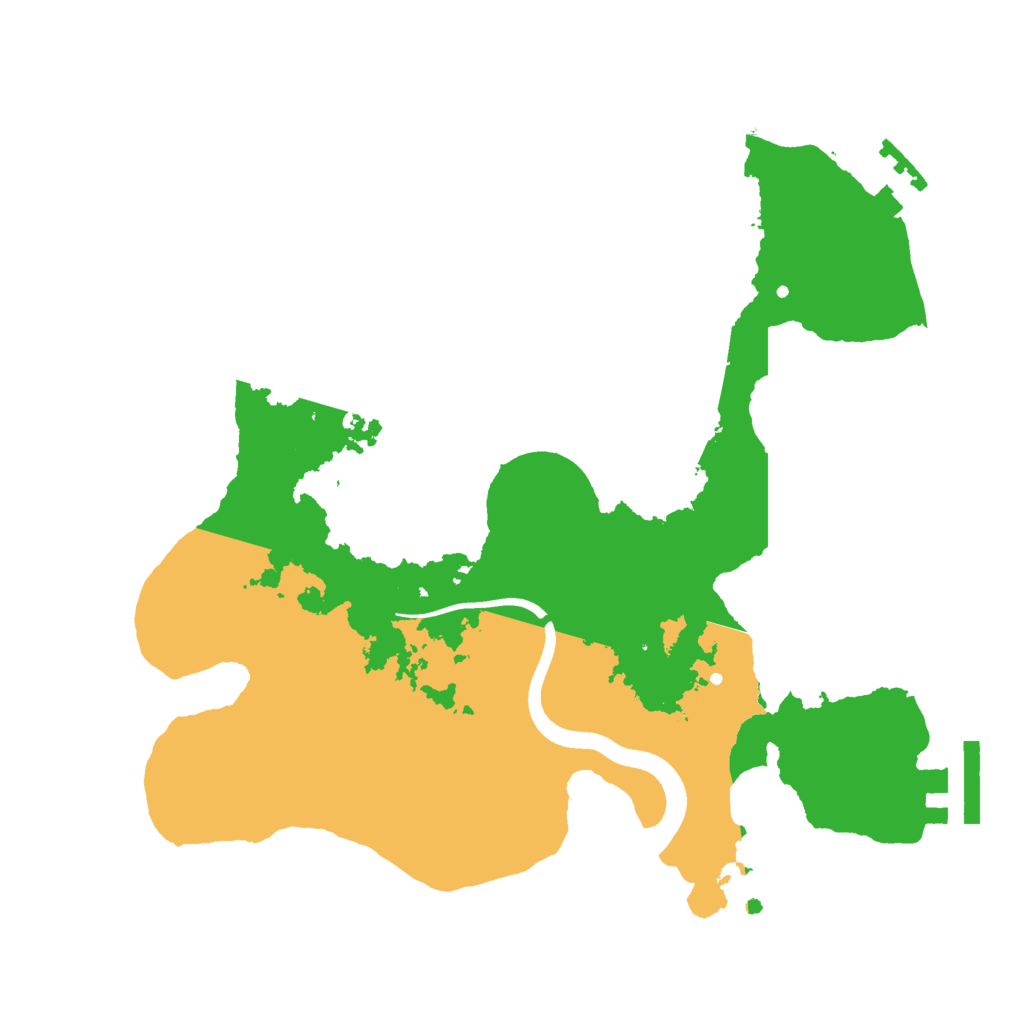Biome Rust Map: Procedural Map, Size: 2500, Seed: 1251346585