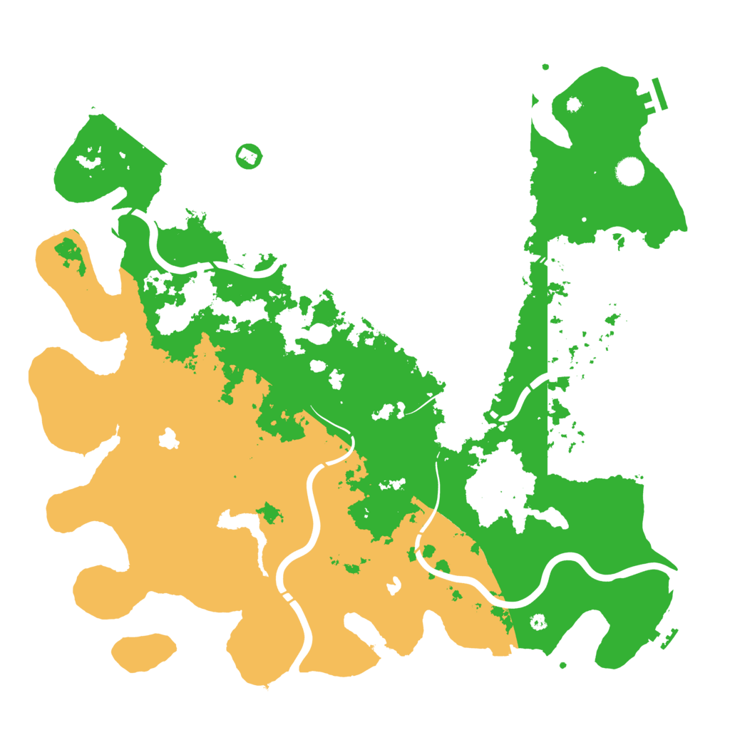 Biome Rust Map: Procedural Map, Size: 4500, Seed: 1962051603