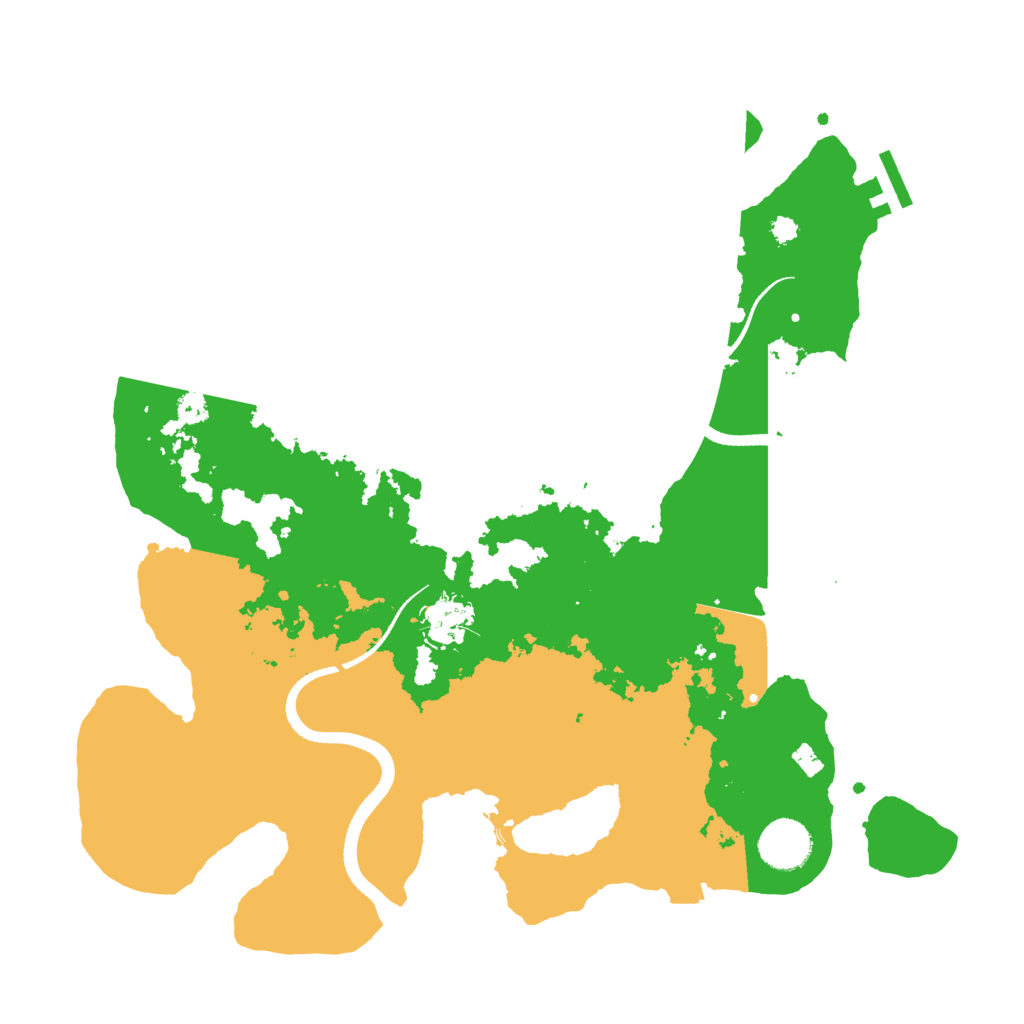 Biome Rust Map: Procedural Map, Size: 3500, Seed: 45658