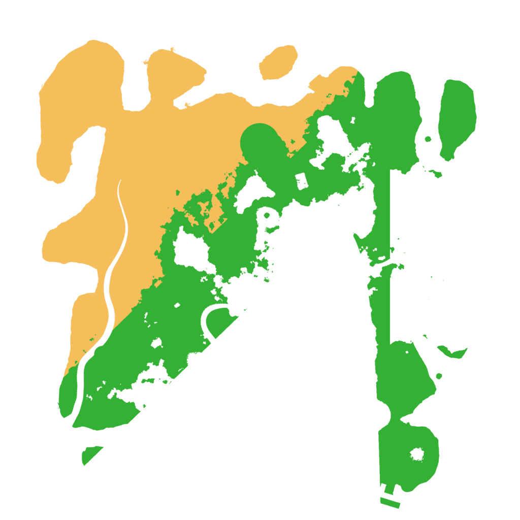 Biome Rust Map: Procedural Map, Size: 3500, Seed: 858420354