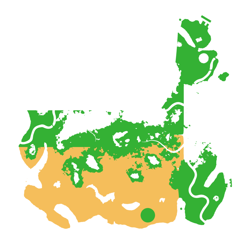 Biome Rust Map: Procedural Map, Size: 4500, Seed: 860125784