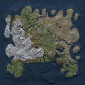 Thumbnail Rust Map: Procedural Map, Size: 4250, Seed: 315, 16 Monuments