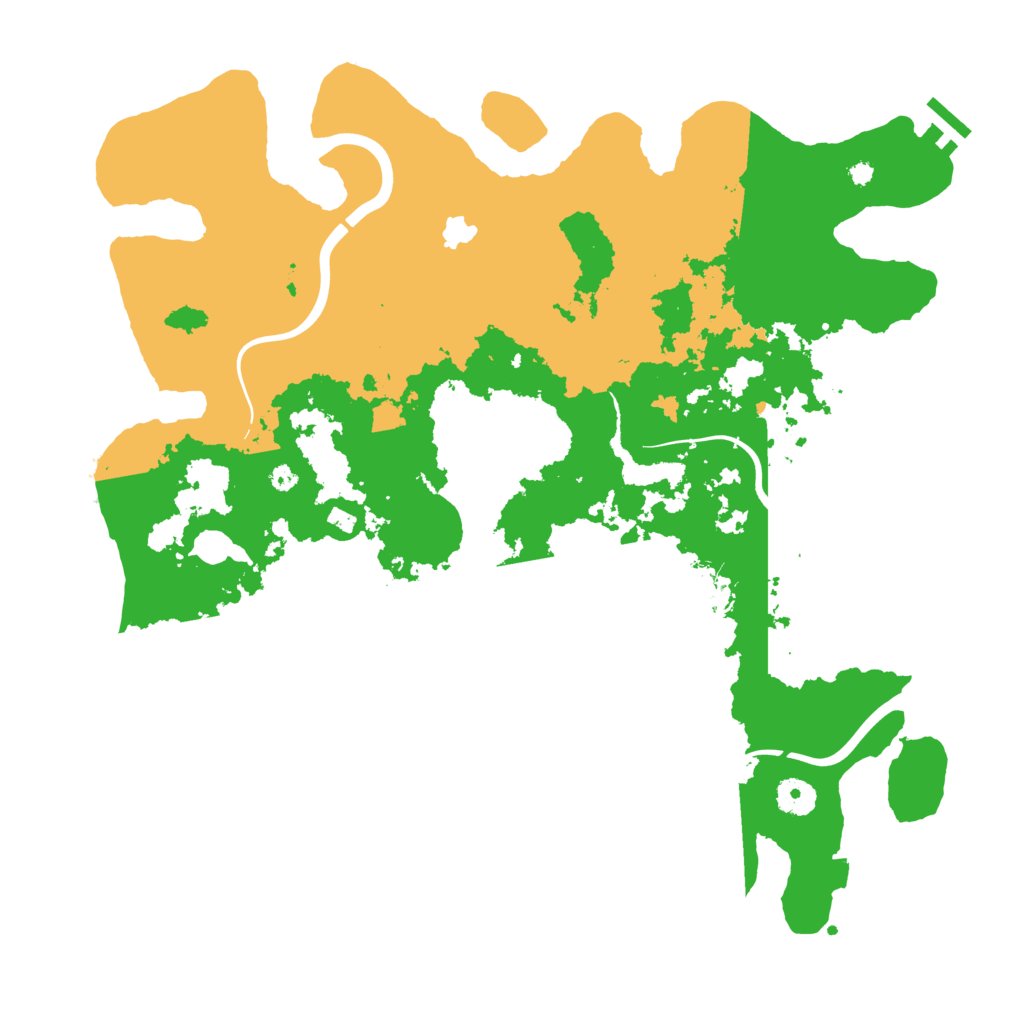 Biome Rust Map: Procedural Map, Size: 4000, Seed: 64234174