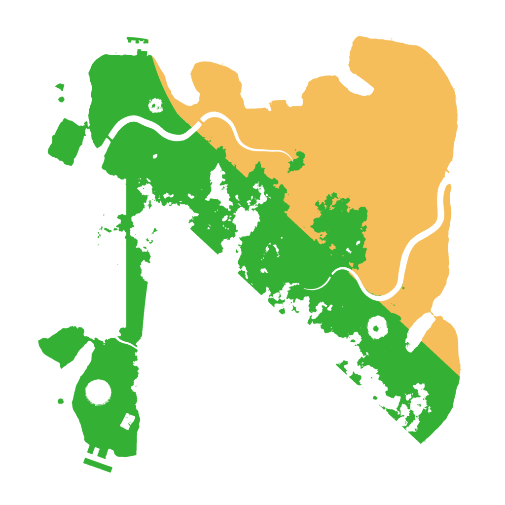 Biome Rust Map: Procedural Map, Size: 3500, Seed: 578369846