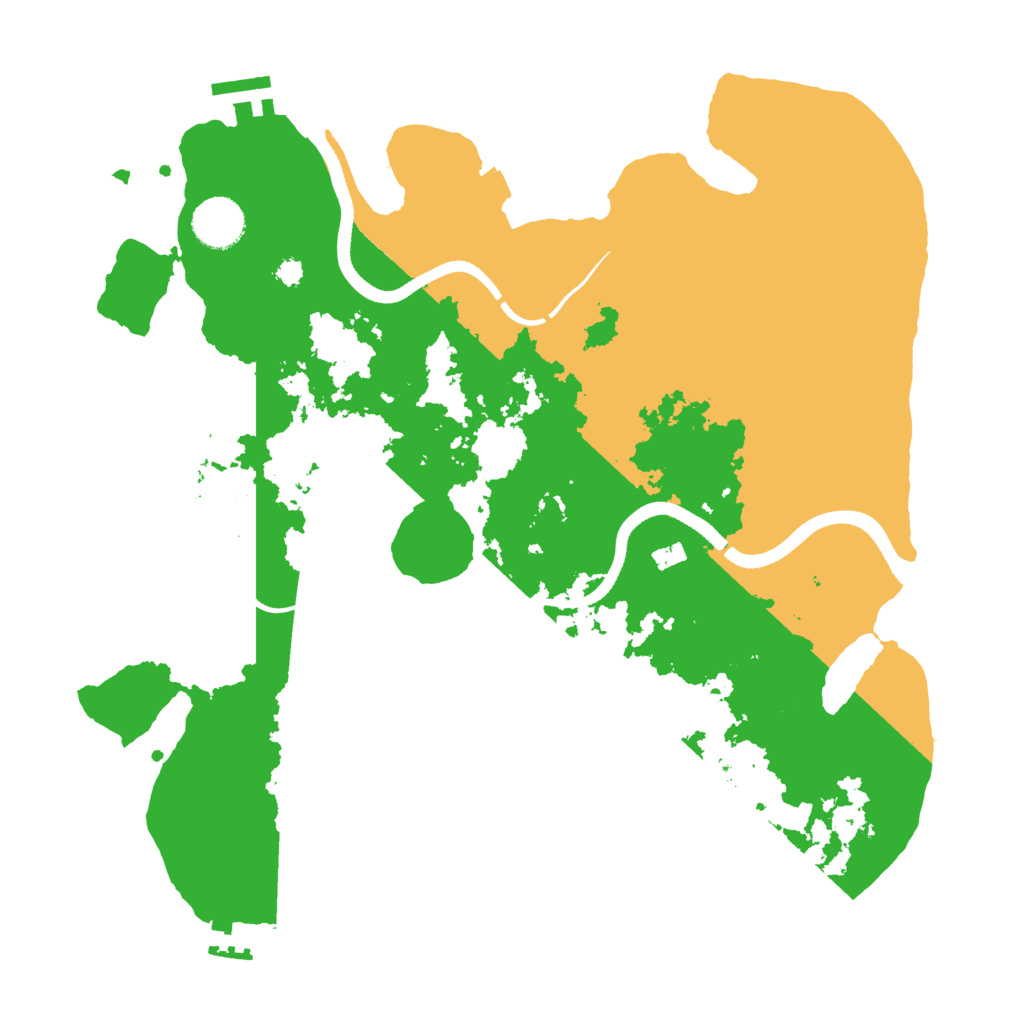 Biome Rust Map: Procedural Map, Size: 3500, Seed: 578369846