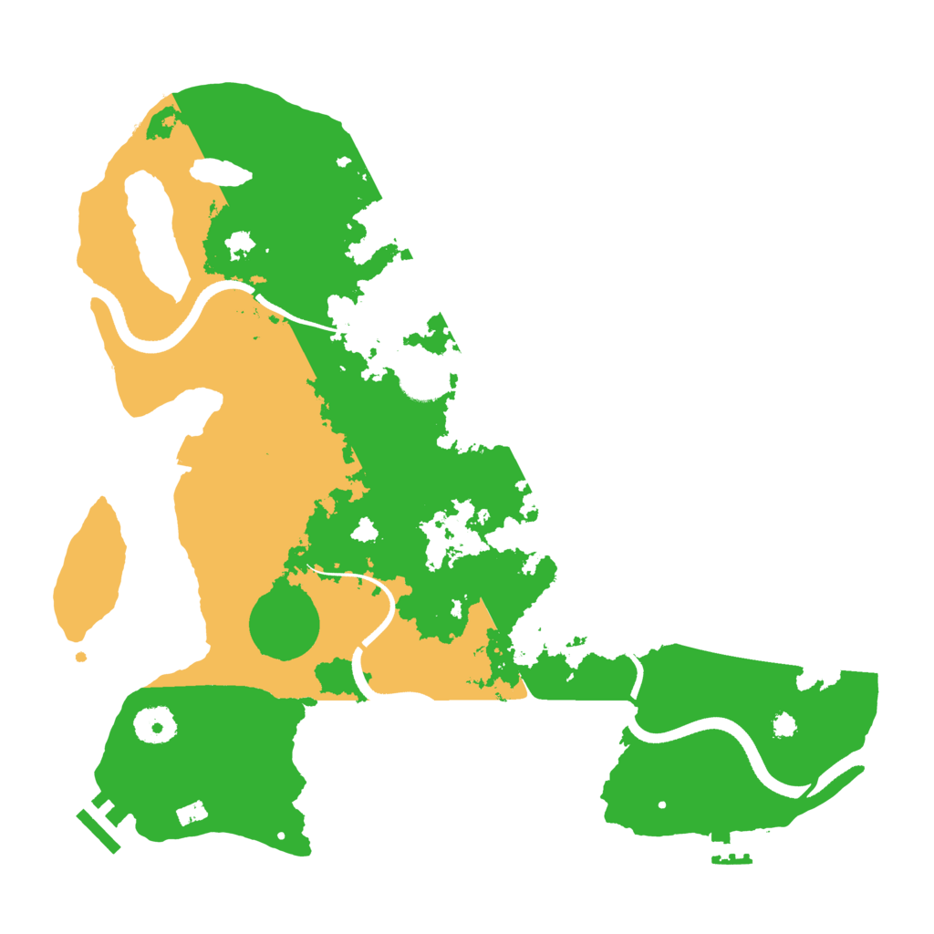 Biome Rust Map: Procedural Map, Size: 3500, Seed: 574243732