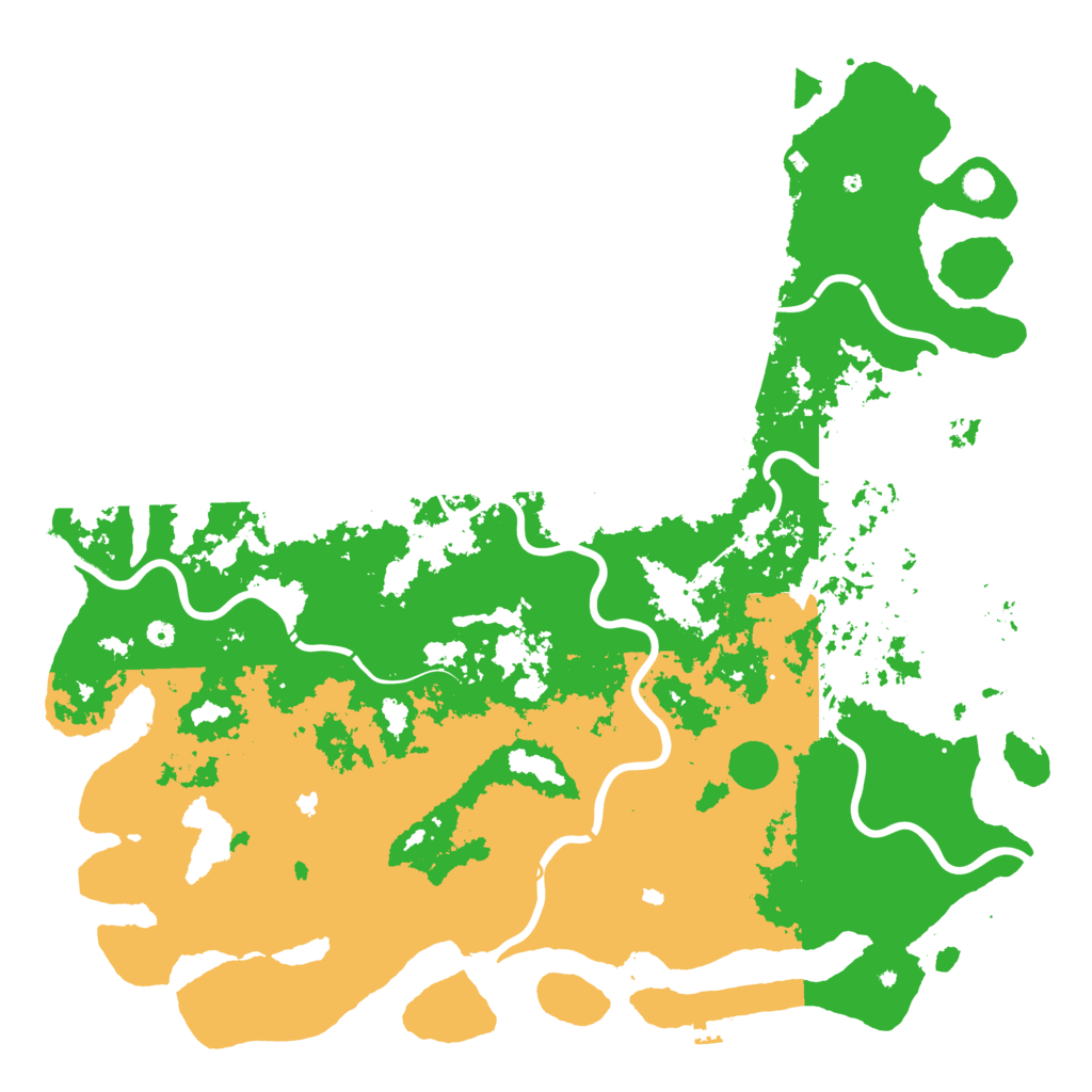 Biome Rust Map: Procedural Map, Size: 6000, Seed: 1917468648
