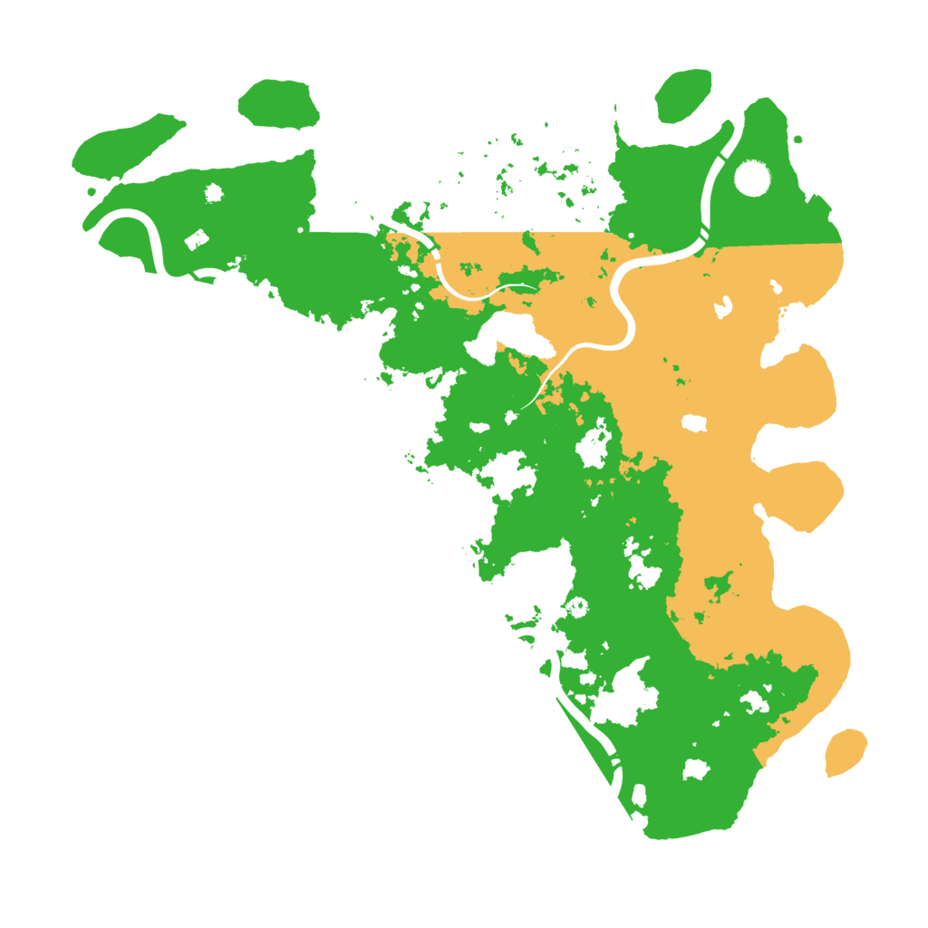 Biome Rust Map: Procedural Map, Size: 4500, Seed: 1539560865