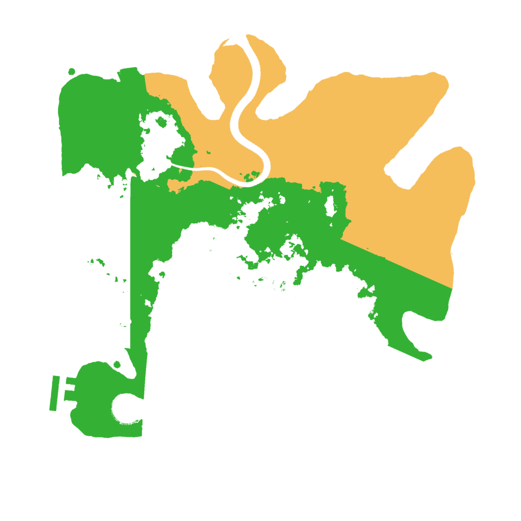 Biome Rust Map: Procedural Map, Size: 3000, Seed: 58497