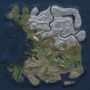 Thumbnail Rust Map: Procedural Map, Size: 4250, Seed: 23976914, 15 Monuments