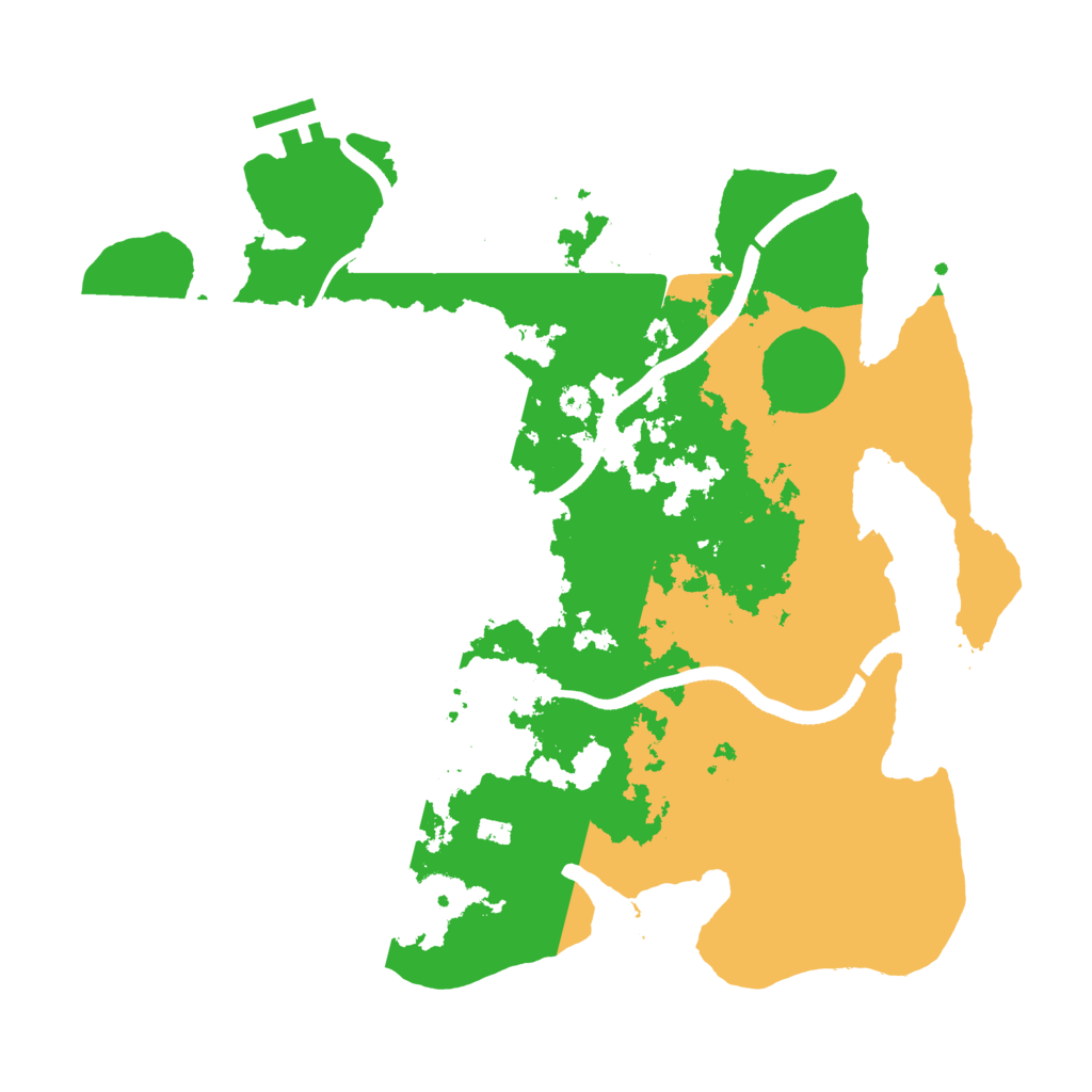 Biome Rust Map: Procedural Map, Size: 3500, Seed: 621794388