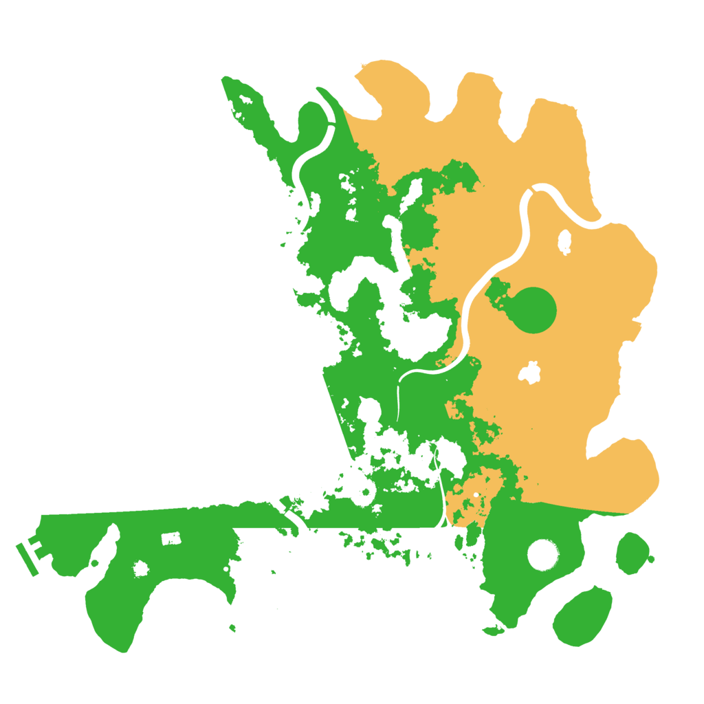 Biome Rust Map: Procedural Map, Size: 4000, Seed: 44433434