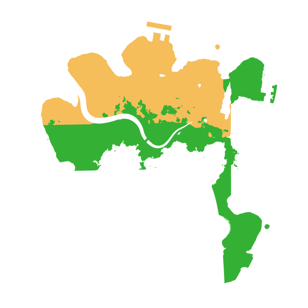 Biome Rust Map: Procedural Map, Size: 2500, Seed: 553284149